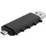 Juodos spalvos USB atmintinė su kodu "LokenToken", 16 GB, USB 3.0