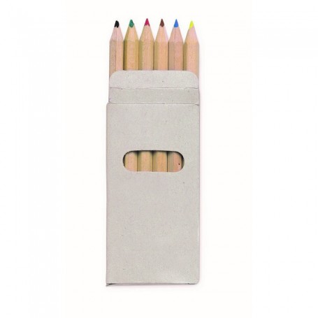 ABIGAIL - 6 coloured pencils in box